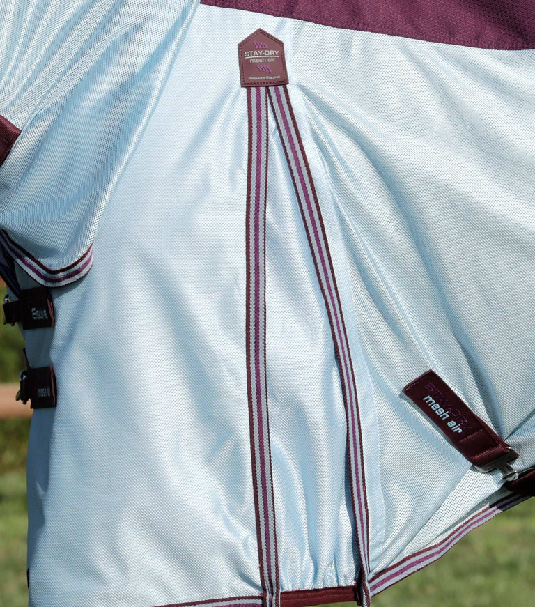 Premier Equine Stay-Dry Mesh Air Fly Rug with Surcingles Blue