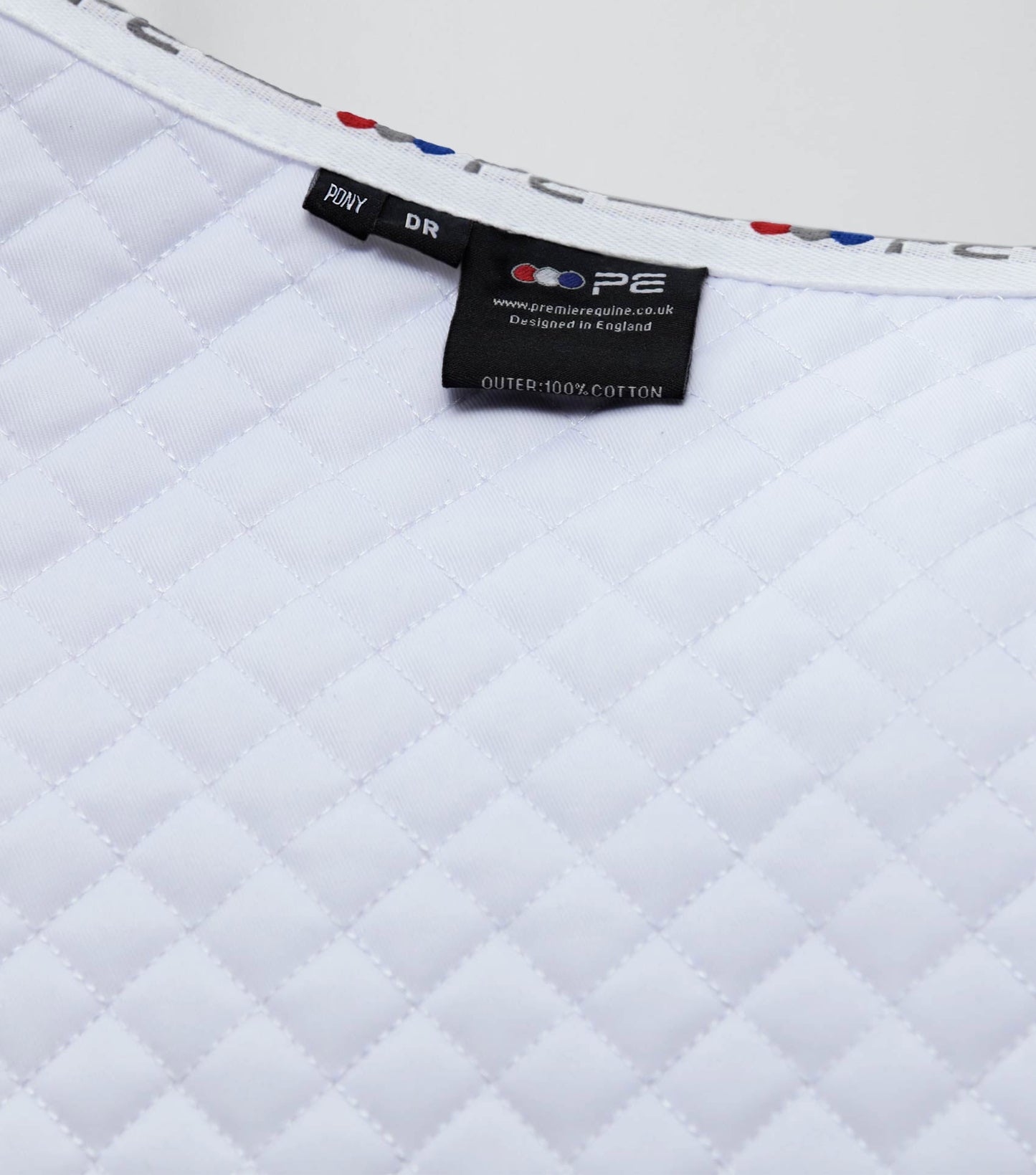 Premier Equine Pony Plain Cotton Dressage Square