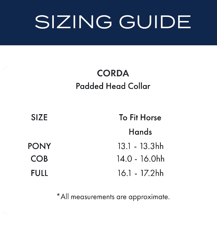 Premier Equine Corda Padded Head Collar with Lead Rope