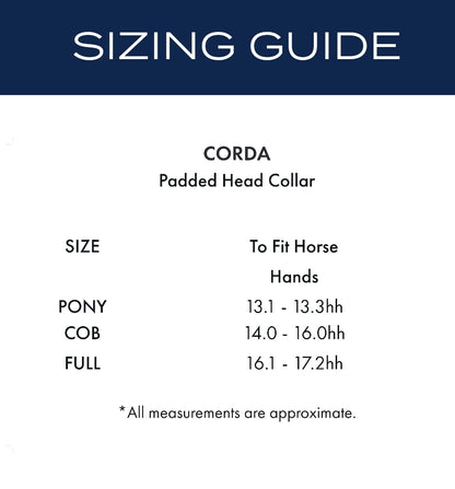 Premier Equine Corda Padded Head Collar with Lead Rope